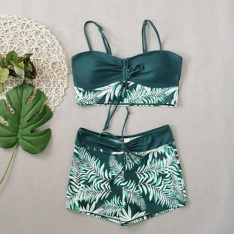 👙 Dwuczęściowy kostium kąpielowy z nadrukiem dla kobiet