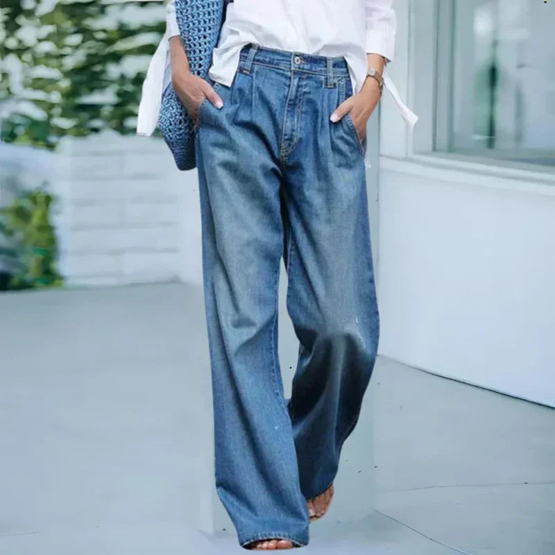 【S-3XL】👖💦Damskie jeansy casualowe w spranym stylu