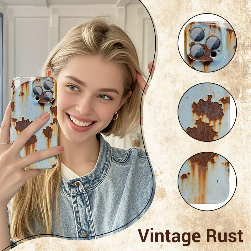 Twarde etui Vintage Rust na iPhone'a