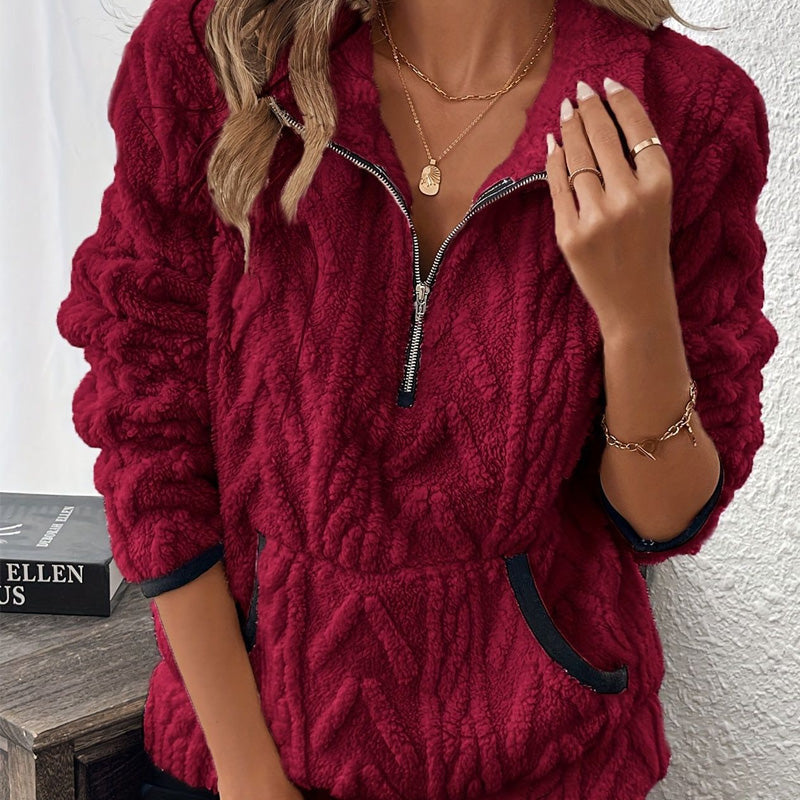 🍂Bluza z kapturem zapinana na suwak