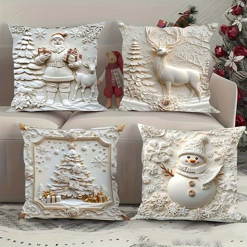 🎄Eleganckie świąteczne poszewki na poduszki