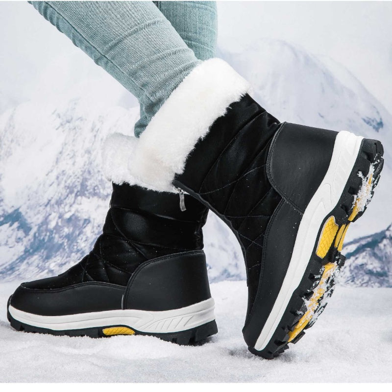 【EU36-42】❄️Zimowe damskie buty z PU z bawełnianą wyściółką i polarową podszewką