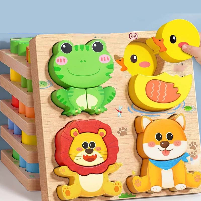 🔥Kup 2 i otrzymaj 2 gratis🦖Edukacyjne puzzle 3D z drewna