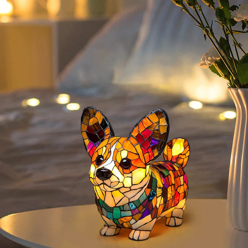 Lampka LED w kształcie zwierzęcej figurki w kontrastowych kolorach