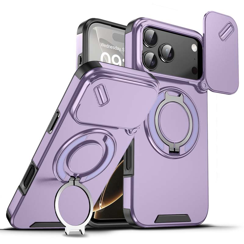 🔥Magnetyczne etui na telefon z podstawką w kształcie pierścienia do iPhone'a✨