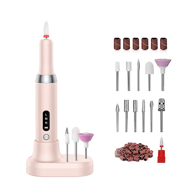 💅🔋 Bezprzewodowy manicure elektryczny z podstawką ładującą – ciesz się profesjonalnym manicure w domu! | Przenośny, akumulatorowy, gotowy do użycia w każdej chwili ✨
