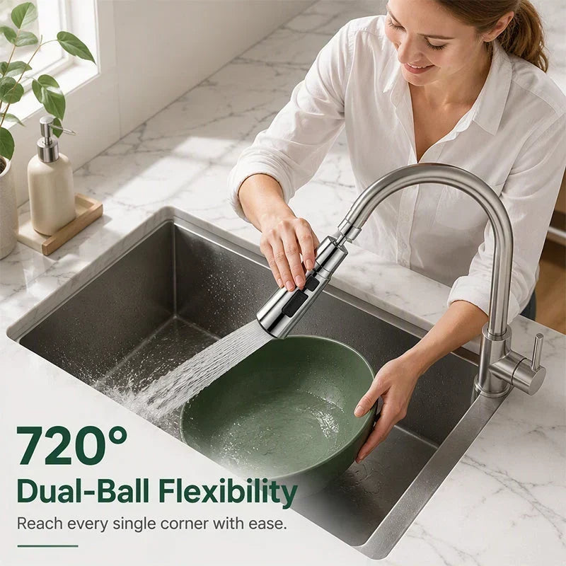 🚰 Obrót 360° nakładka na kran – 50% ZNIŻKI! OFERTA LIMITOWANA!💧 Uniwersalna, łatwy montaż, bez rozprysków – idealna do mycia owoców, warzyw i naczyń. Wygodna i praktyczna na co dzień! ✨