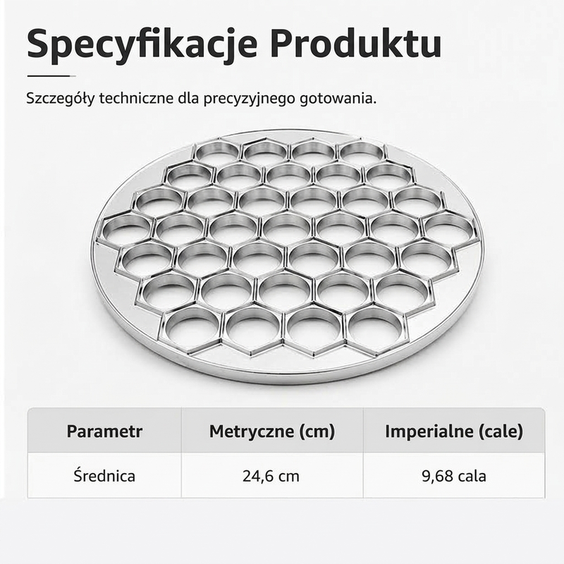 Forma do szybkiego robienia pierogów z 37 otworami